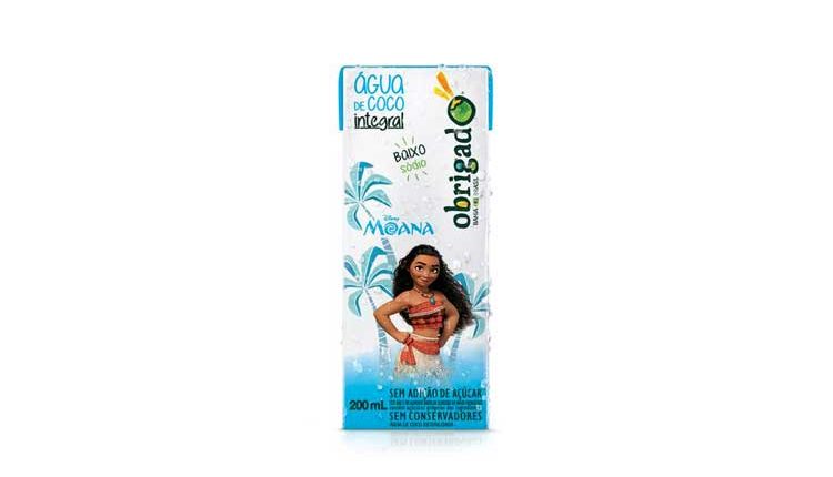 Água de coco Obrigado